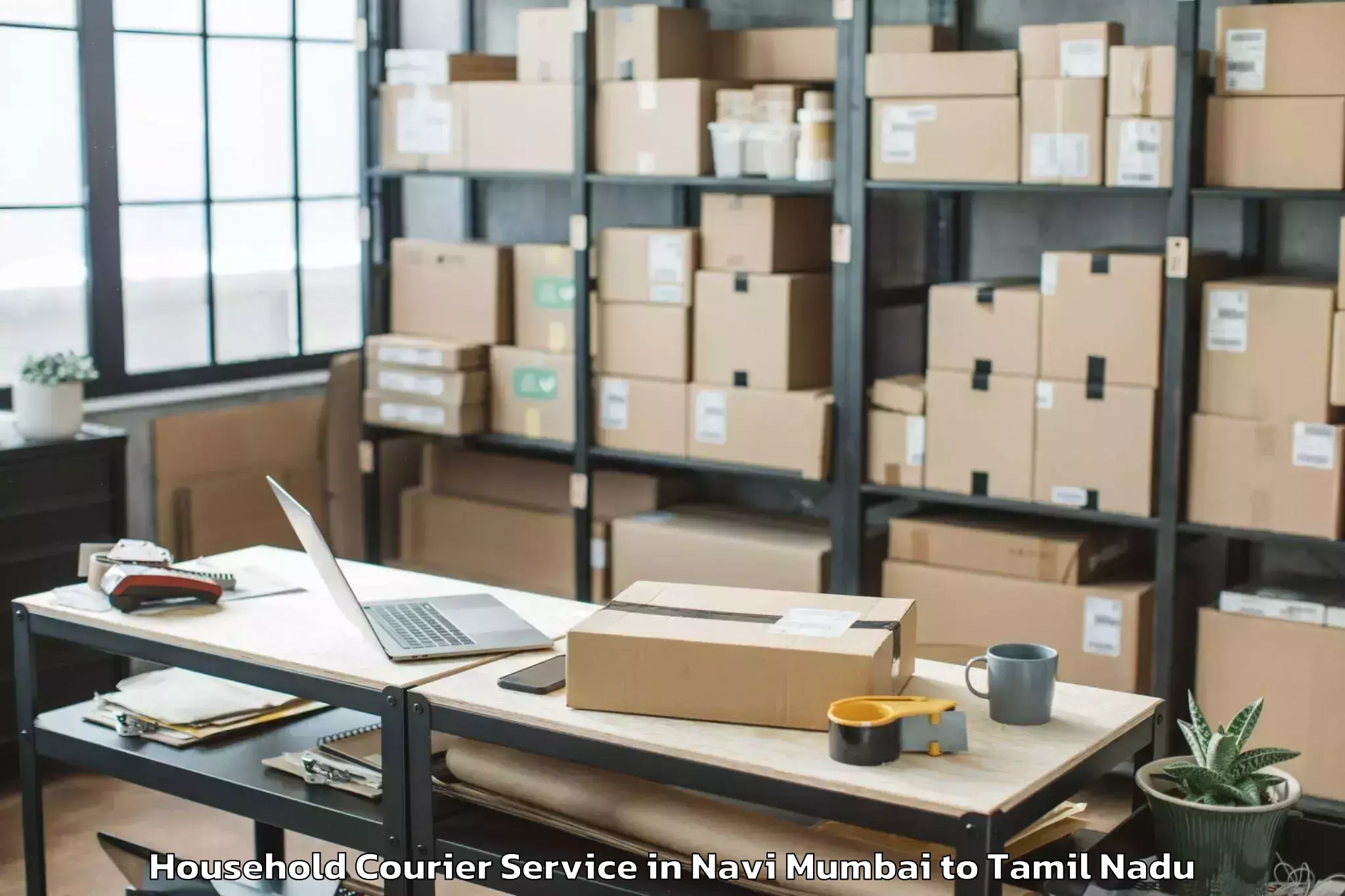 Easy Navi Mumbai to Thondi Household Courier Booking